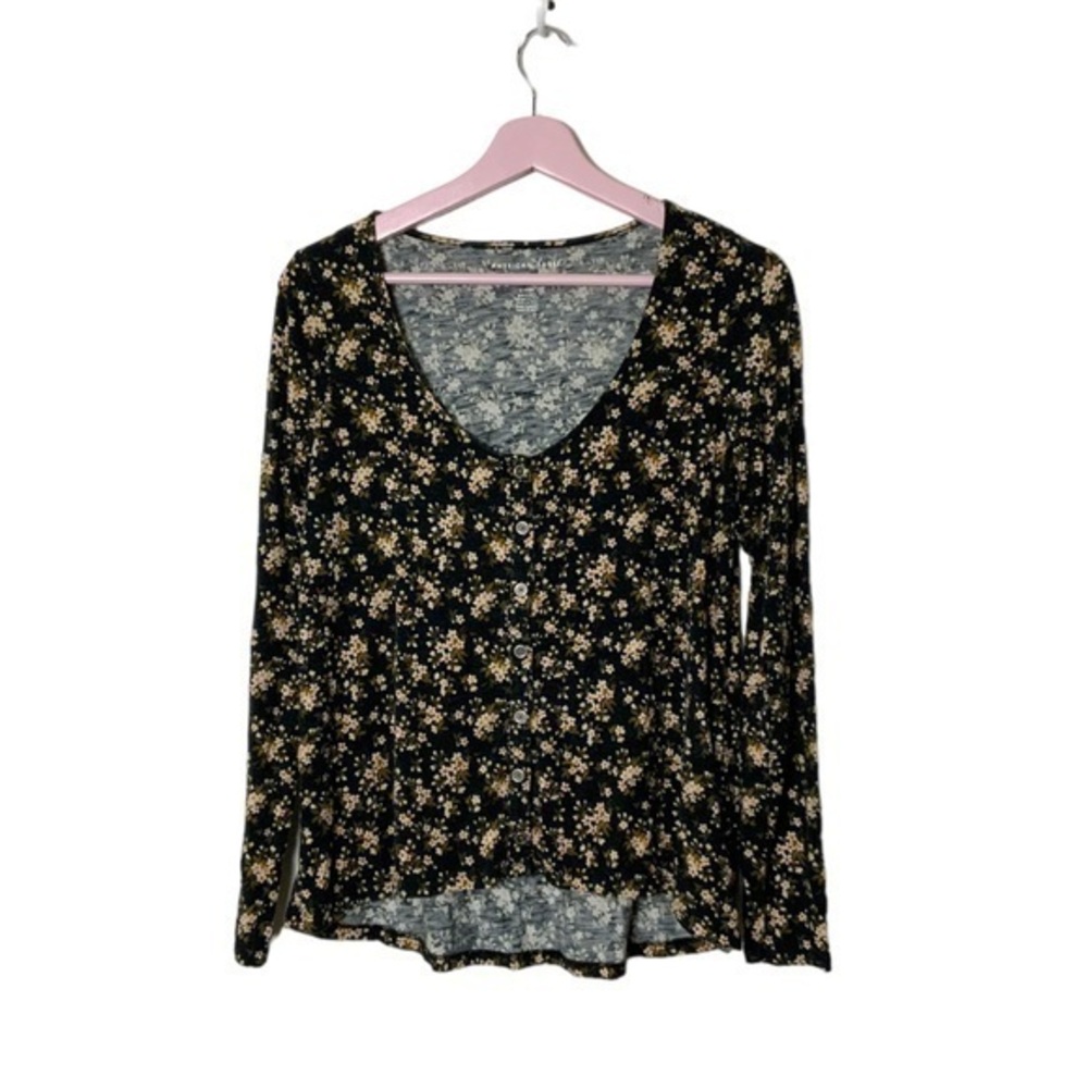 American Eagle Outfitters cardigan coquette floral print long‎ sleeve small